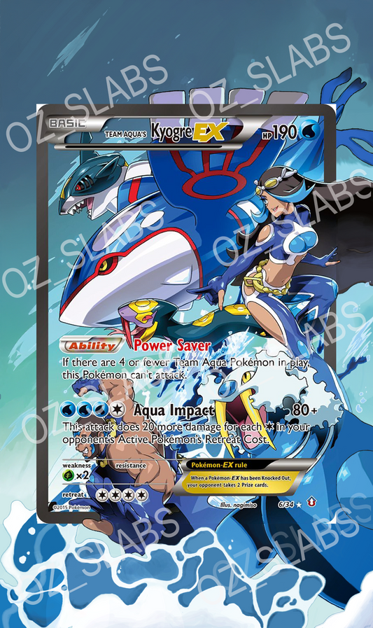 Team Aqua's Kyogre EX extended art case