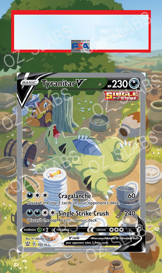 Tyranitar V extended art case
