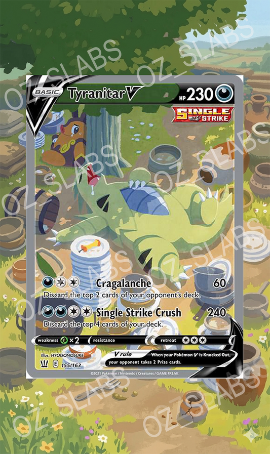 Tyranitar V extended art case