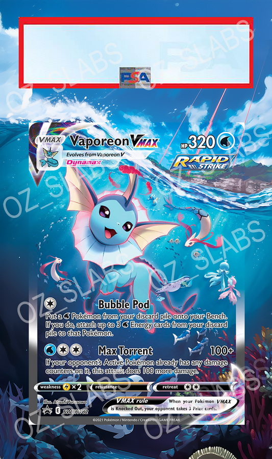 Vaporeon VMAX extended art case