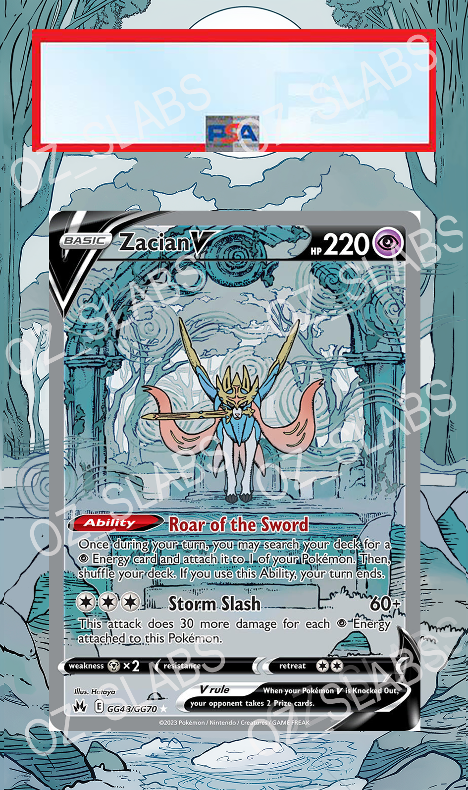 Zacian V extended art case