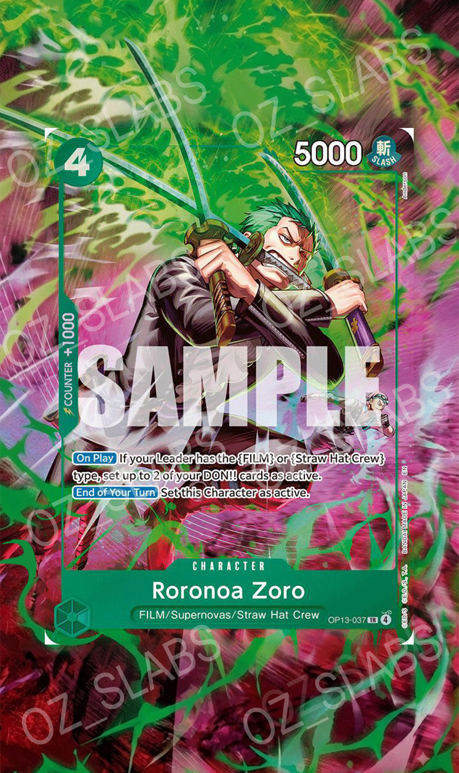 Roronoa Zoro extended art case