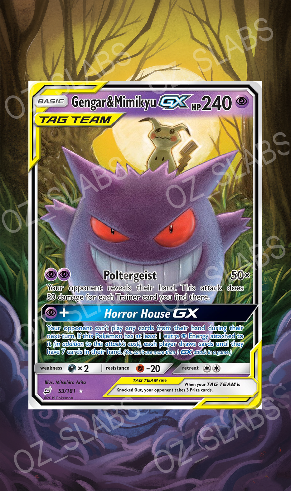 Gengar & Mimikyu GX extended art case