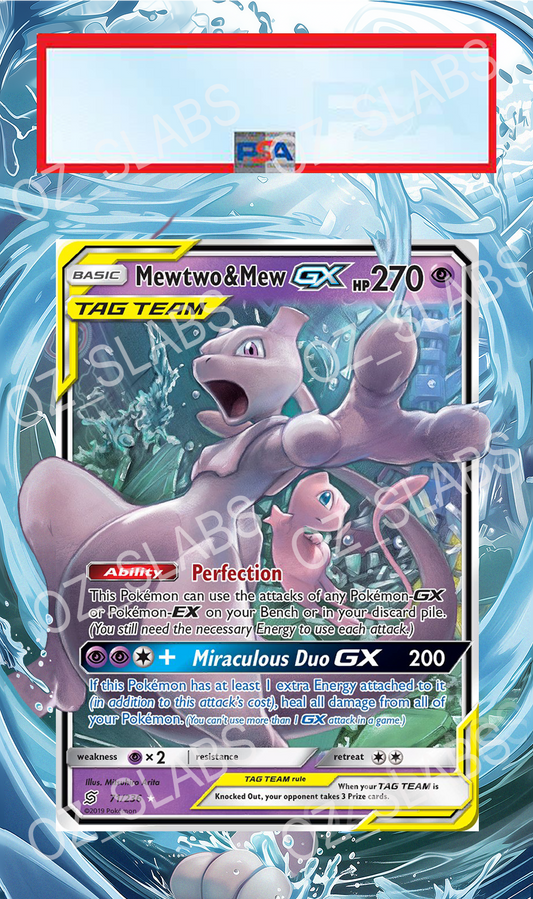 Mewtwo & Mew GX extended art case