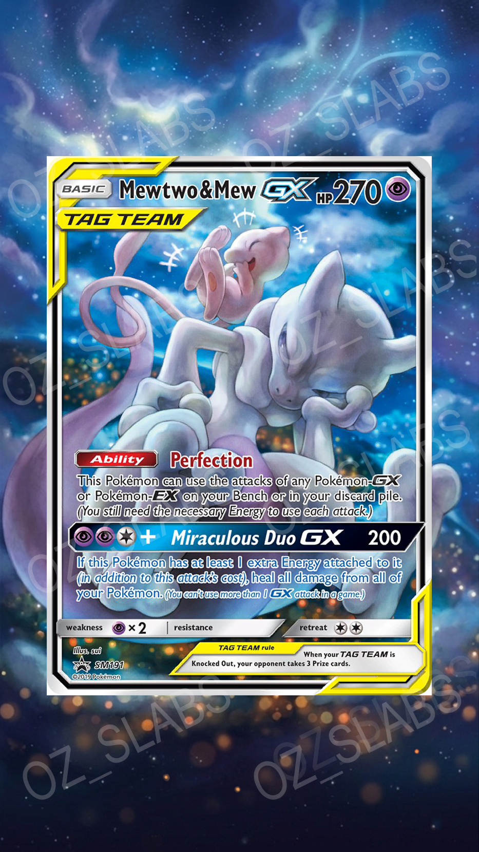 Mewtwo & Mew GX extended art case