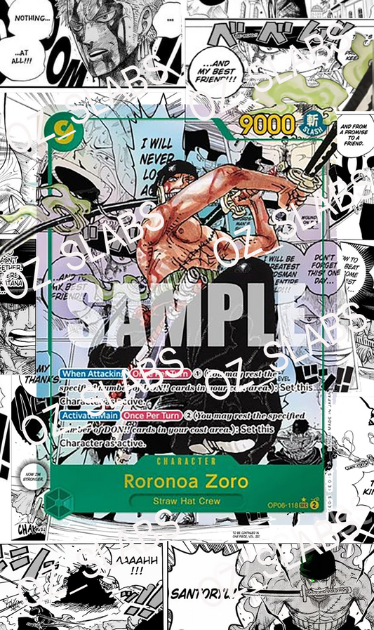 Roronoa Zoro Manga extended art case
